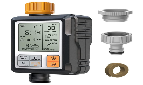 drip irrigation timer valve on and off